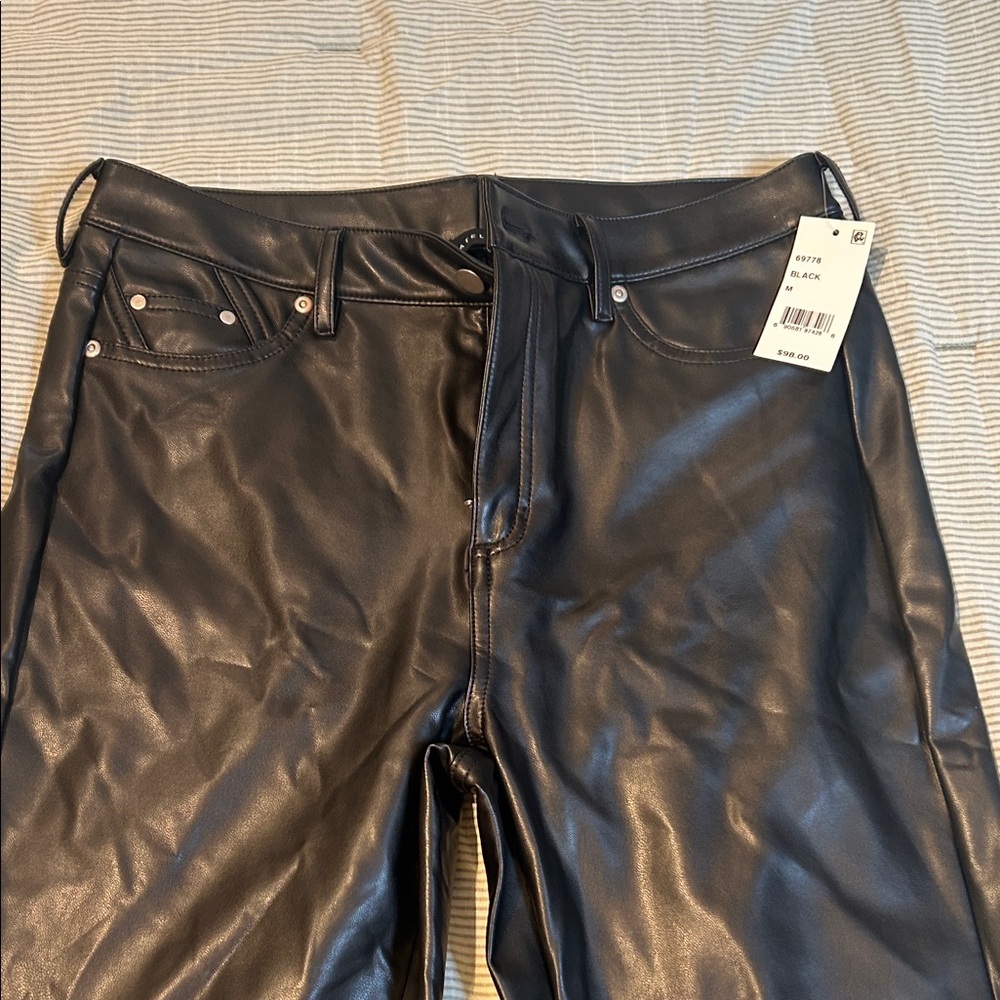 Bagatelle Black Faux Leather Trousers